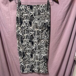 Windsor Snakeskin Print Pencil Skirt